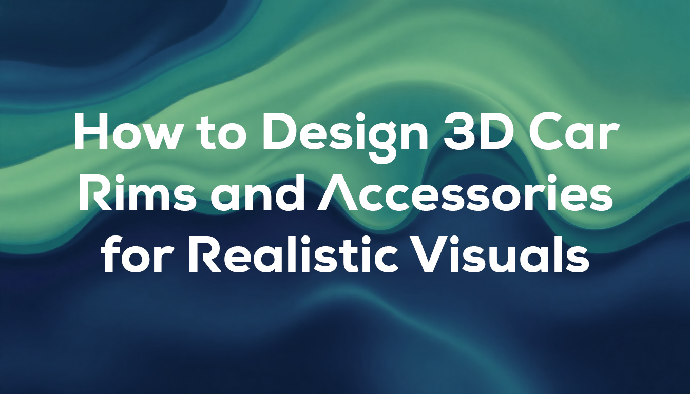 How to Design 3D Car Rims and Accessories for Realistic Visuals