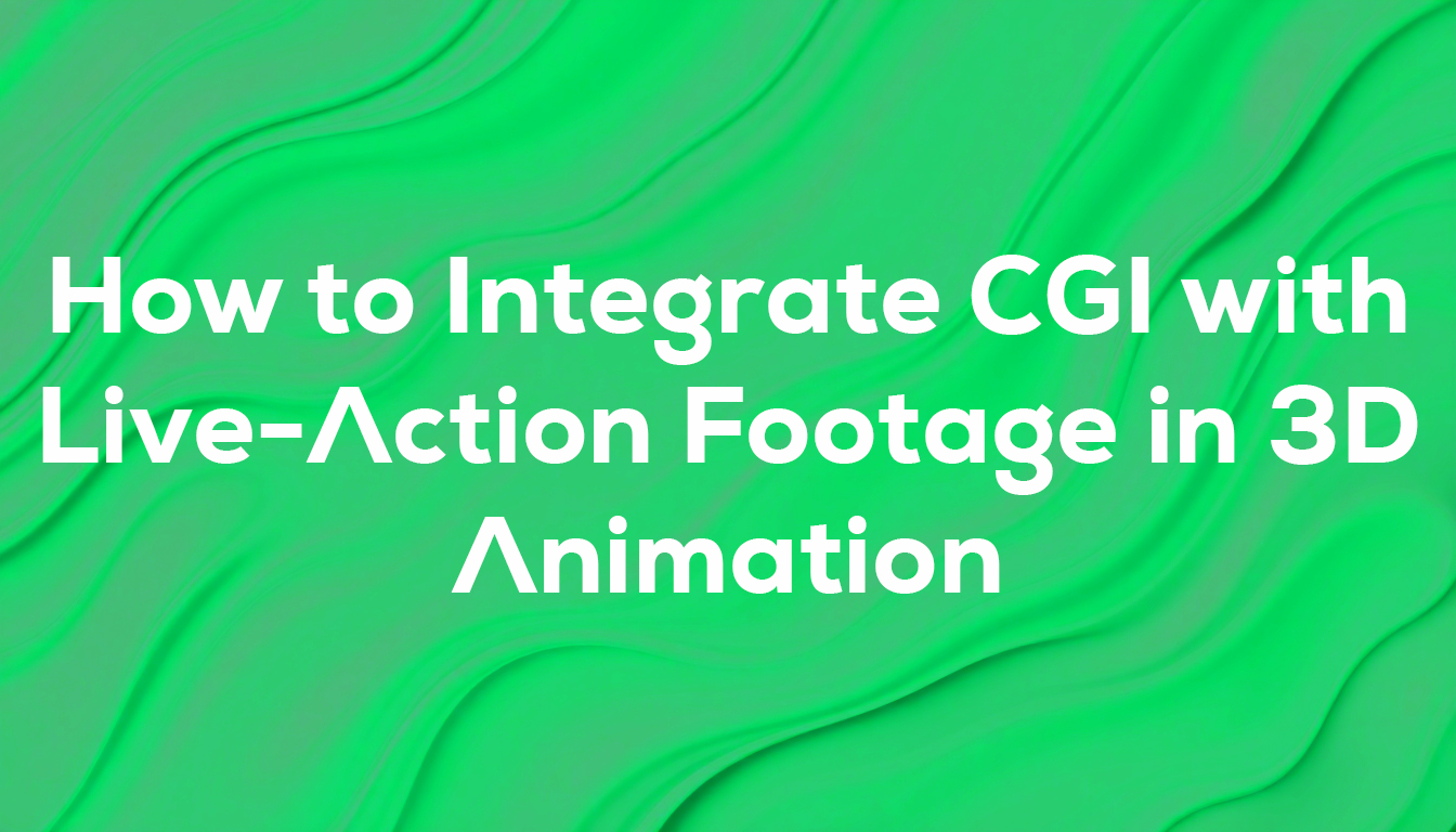 How to Integrate CGI with Live-Action Footage in 3D Animation